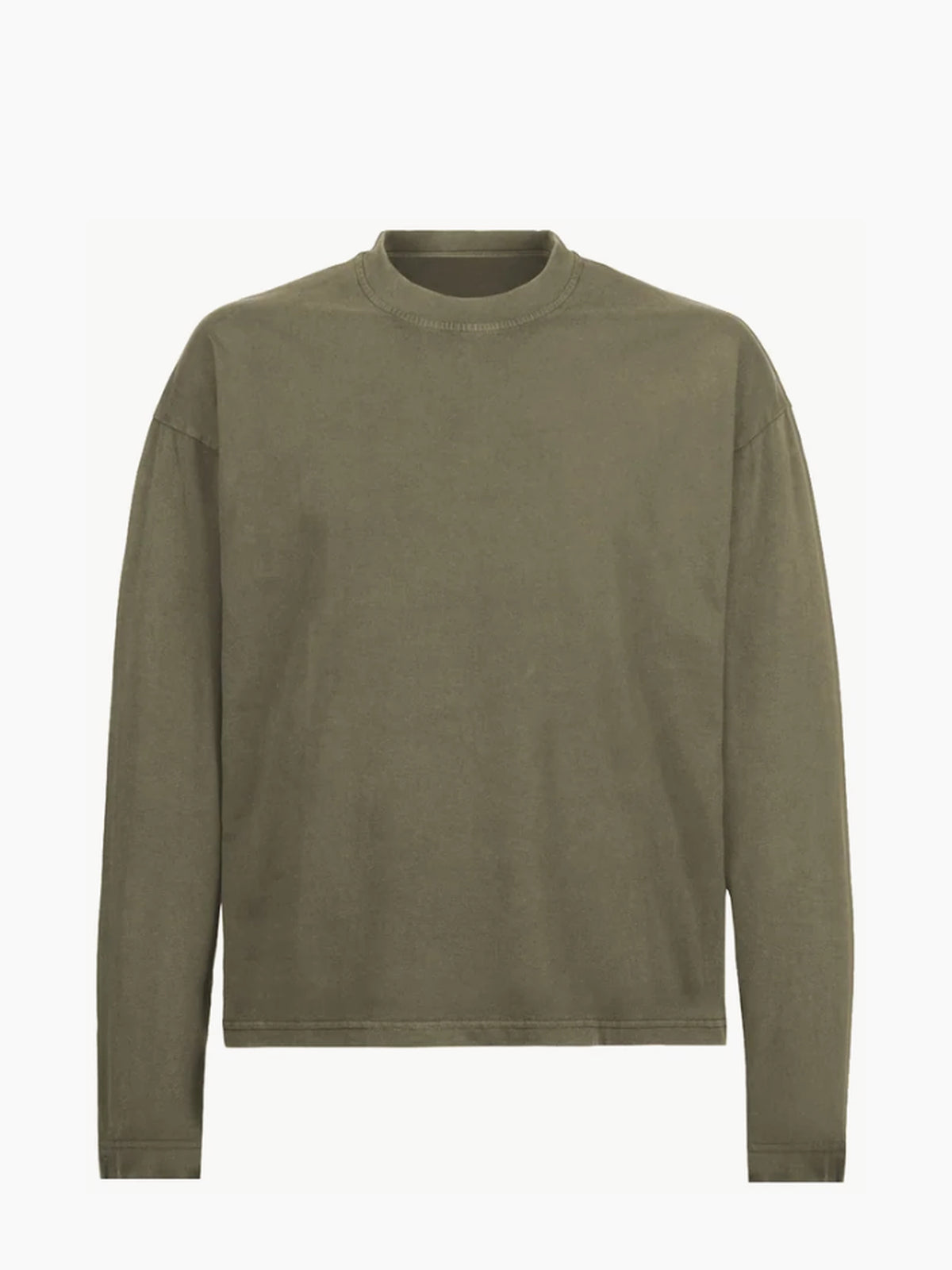 Unisex organic cotton long-sleeve T-shirt 240 GSM – Vintage olive
