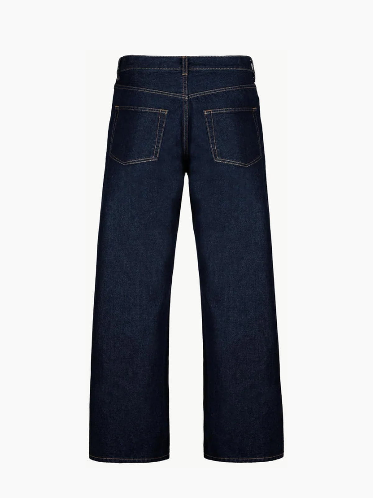 Jean unisexe loose fit en denim 15 oz – Indigo — Produit de dos