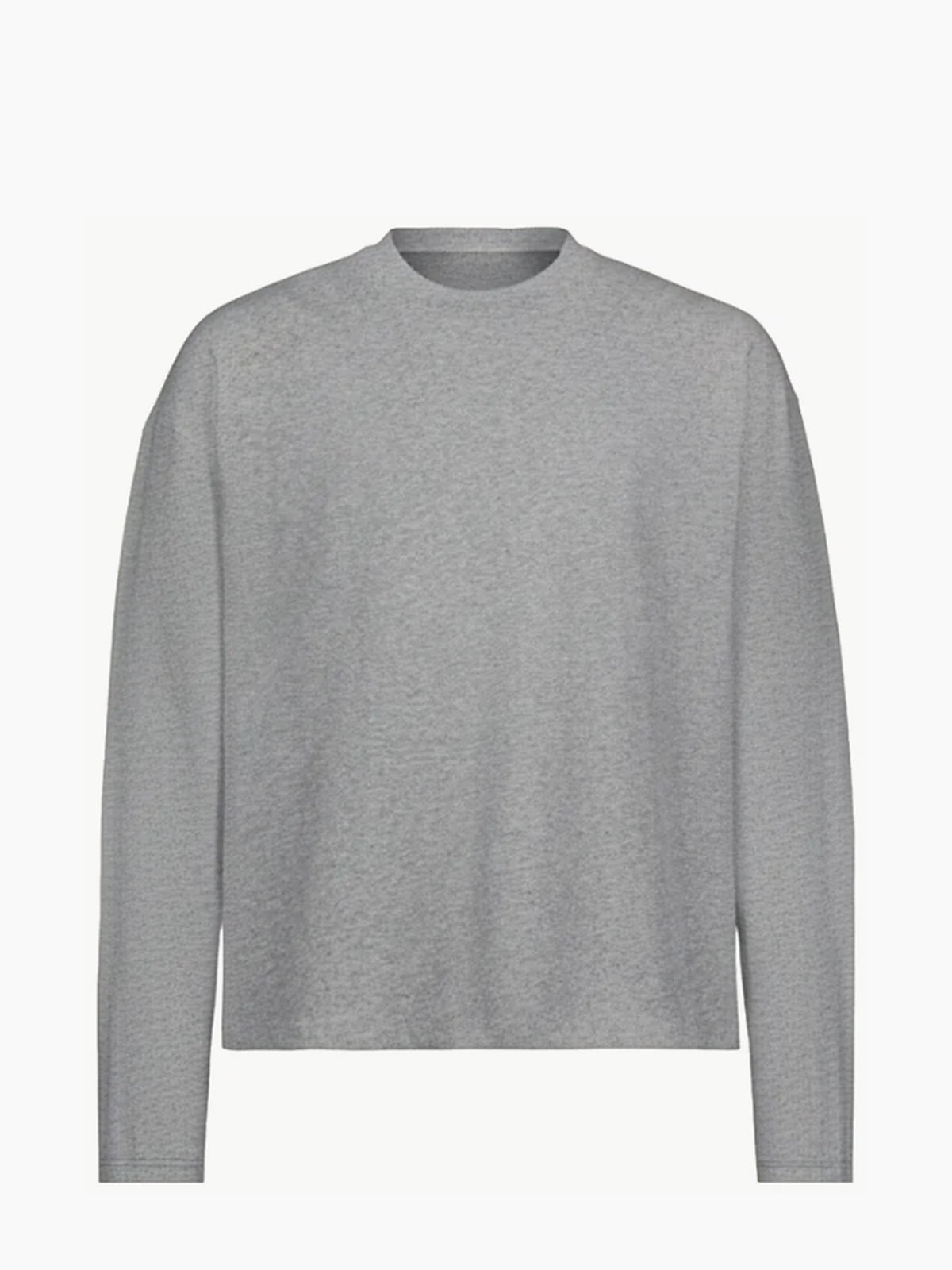 Longsleeve boxy 240 GSM – Gris chiné