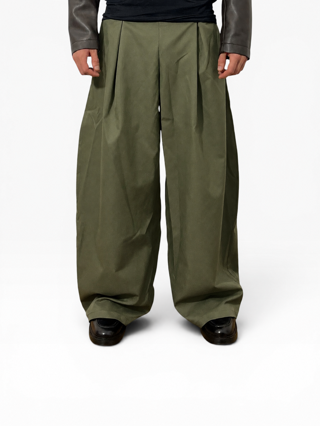 Pleated pant - Olive