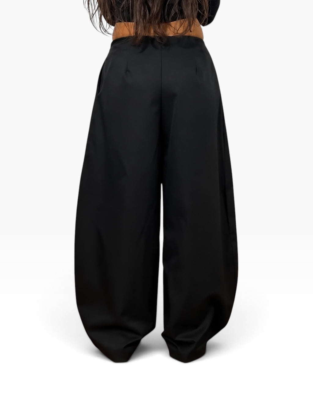 Women’s Structured Pleated Parachute Trousers