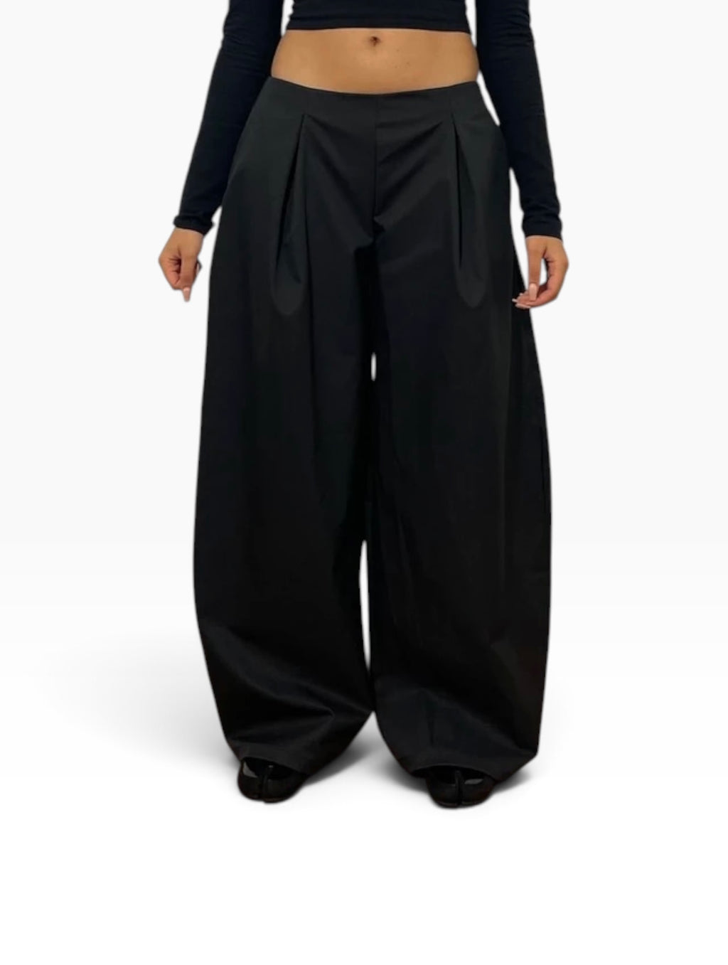 Women’s Structured Pleated Parachute Trousers
