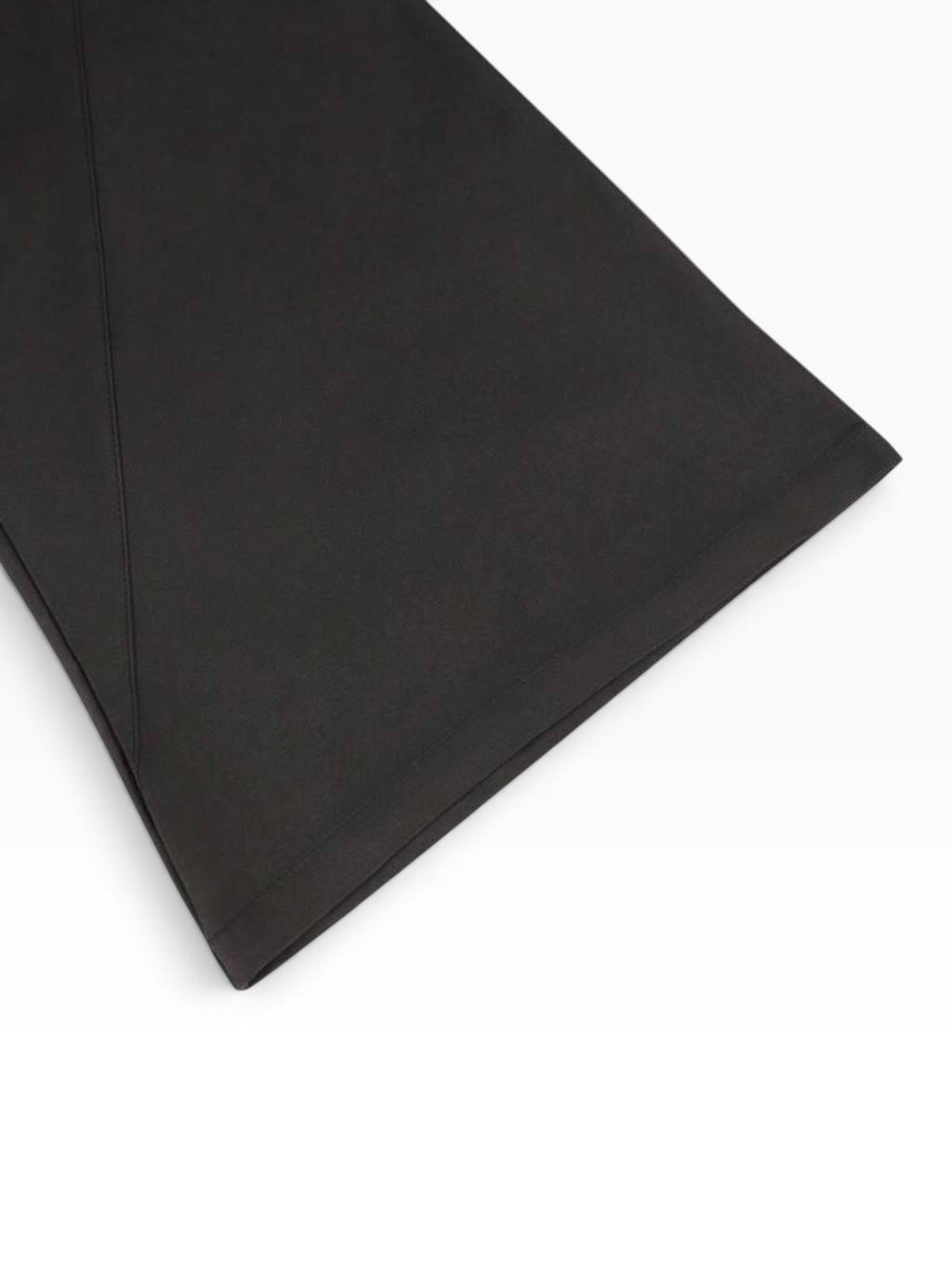 FLUID BOOTCUT TROUSERS - Black - hem detail