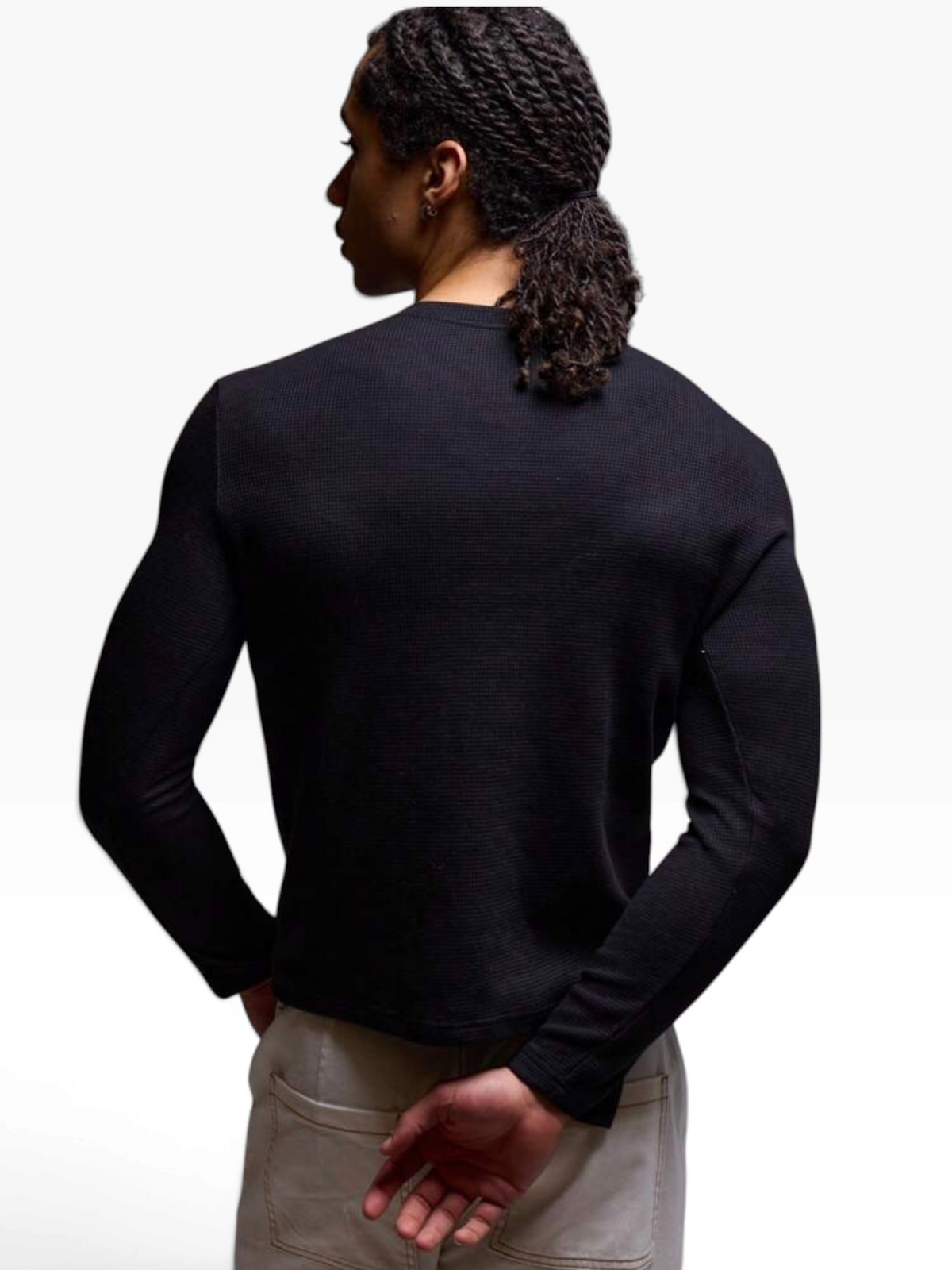 HENLEY RELAXED FIT - BLACK - 05