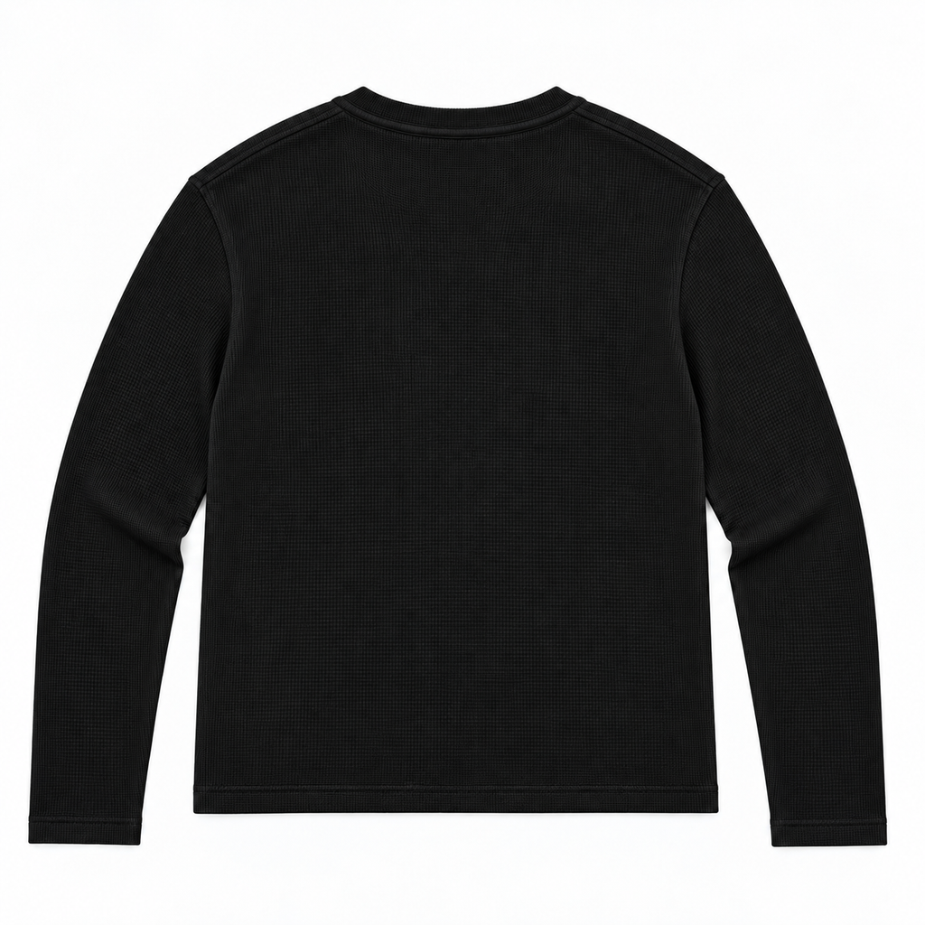 HENLEY RELAXED FIT - BLACK - 07