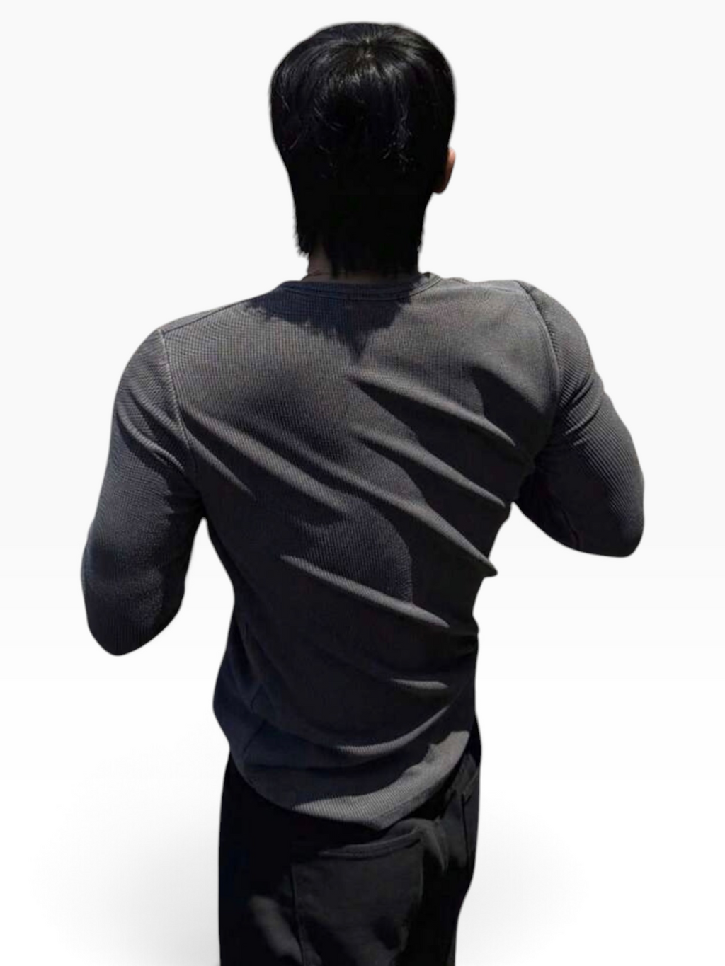 HENLEY RELAXED FIT - CHARCOAL GREY - 05