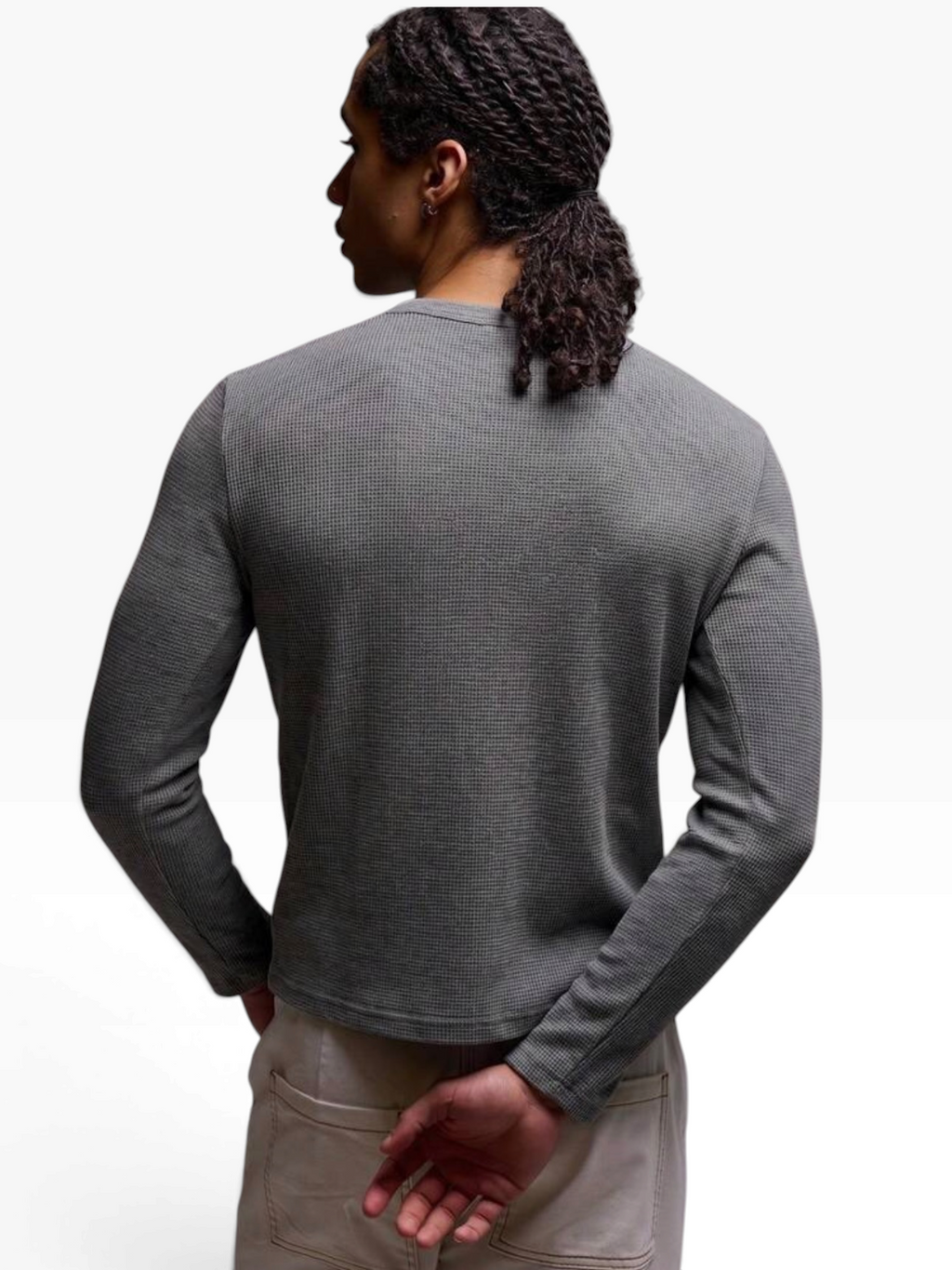 HENLEY RELAXED FIT - CHARCOAL GREY - 06