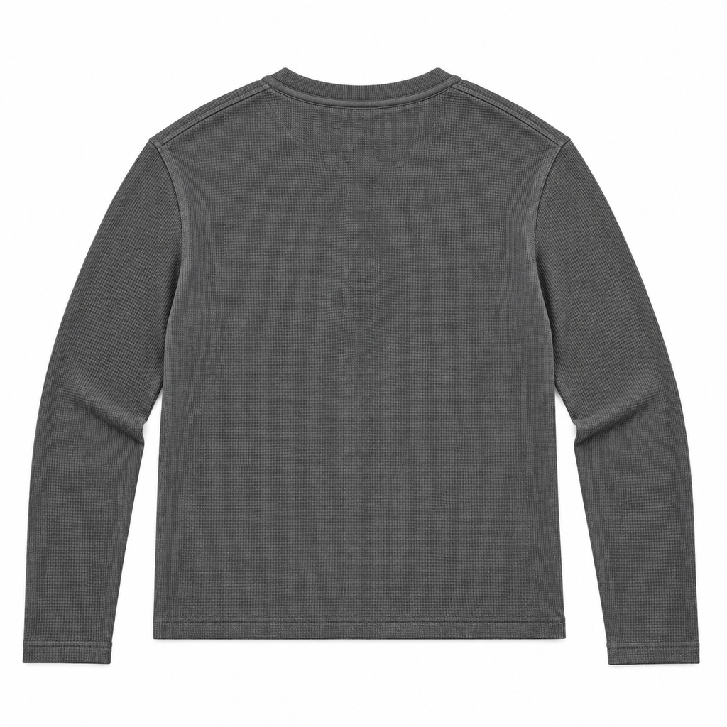 HENLEY RELAXED FIT - CHARCOAL GREY - 07