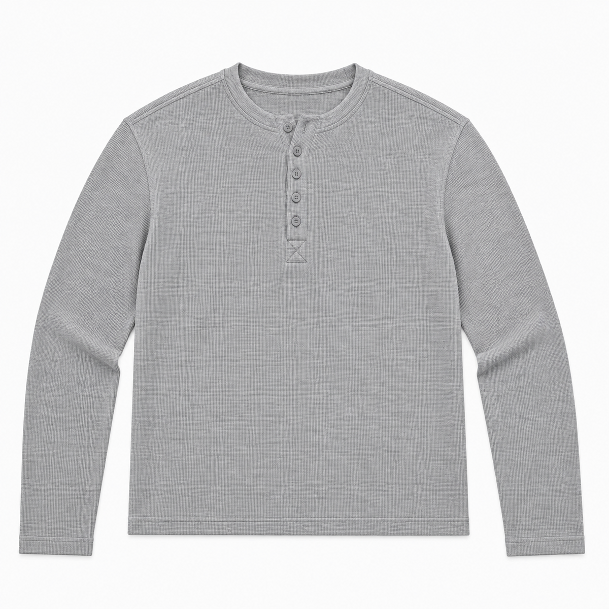 HENLEY RELAXED FIT - LIGHT GREY - 01