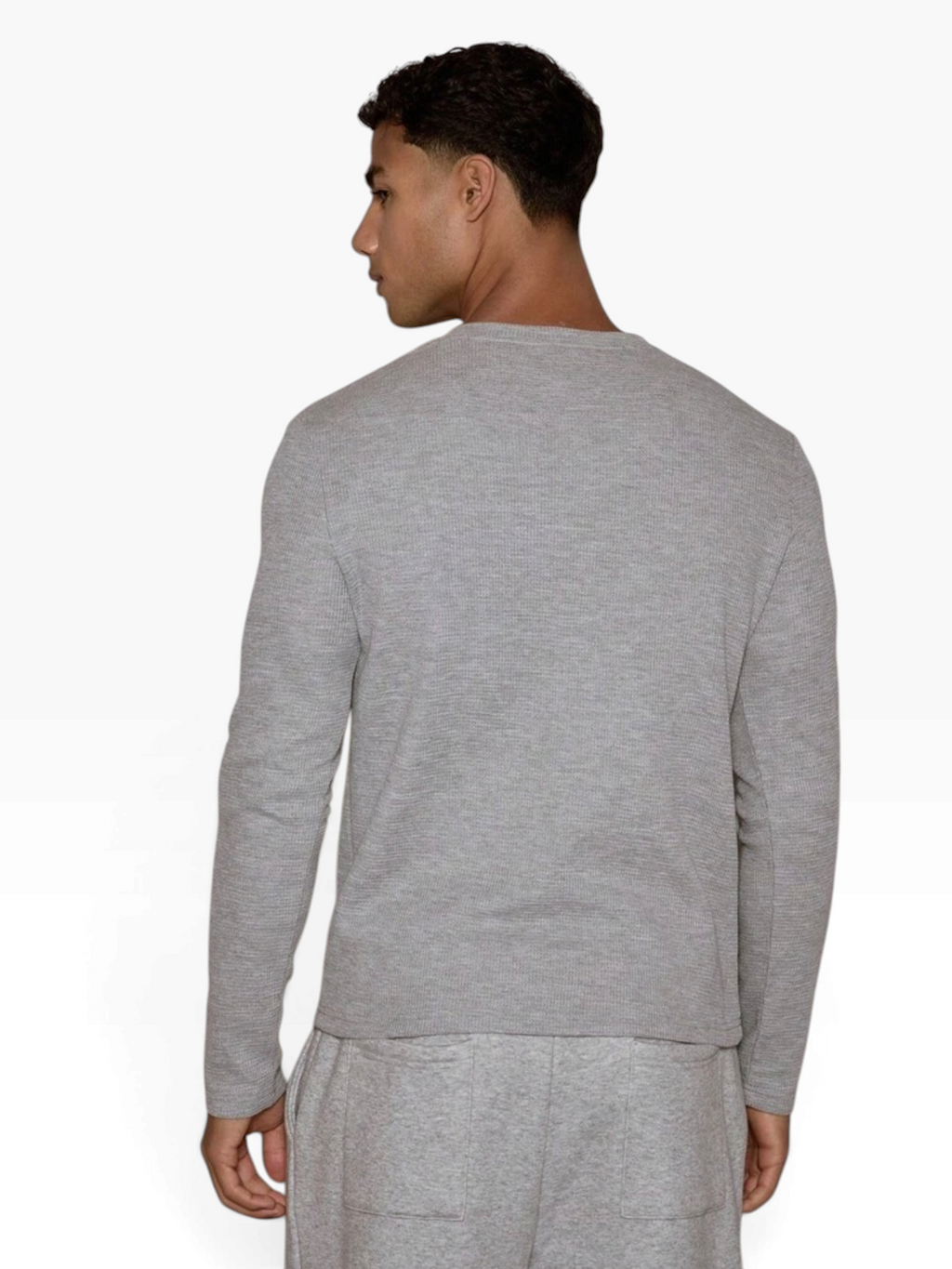 HENLEY RELAXED FIT - LIGHT GREY - 05