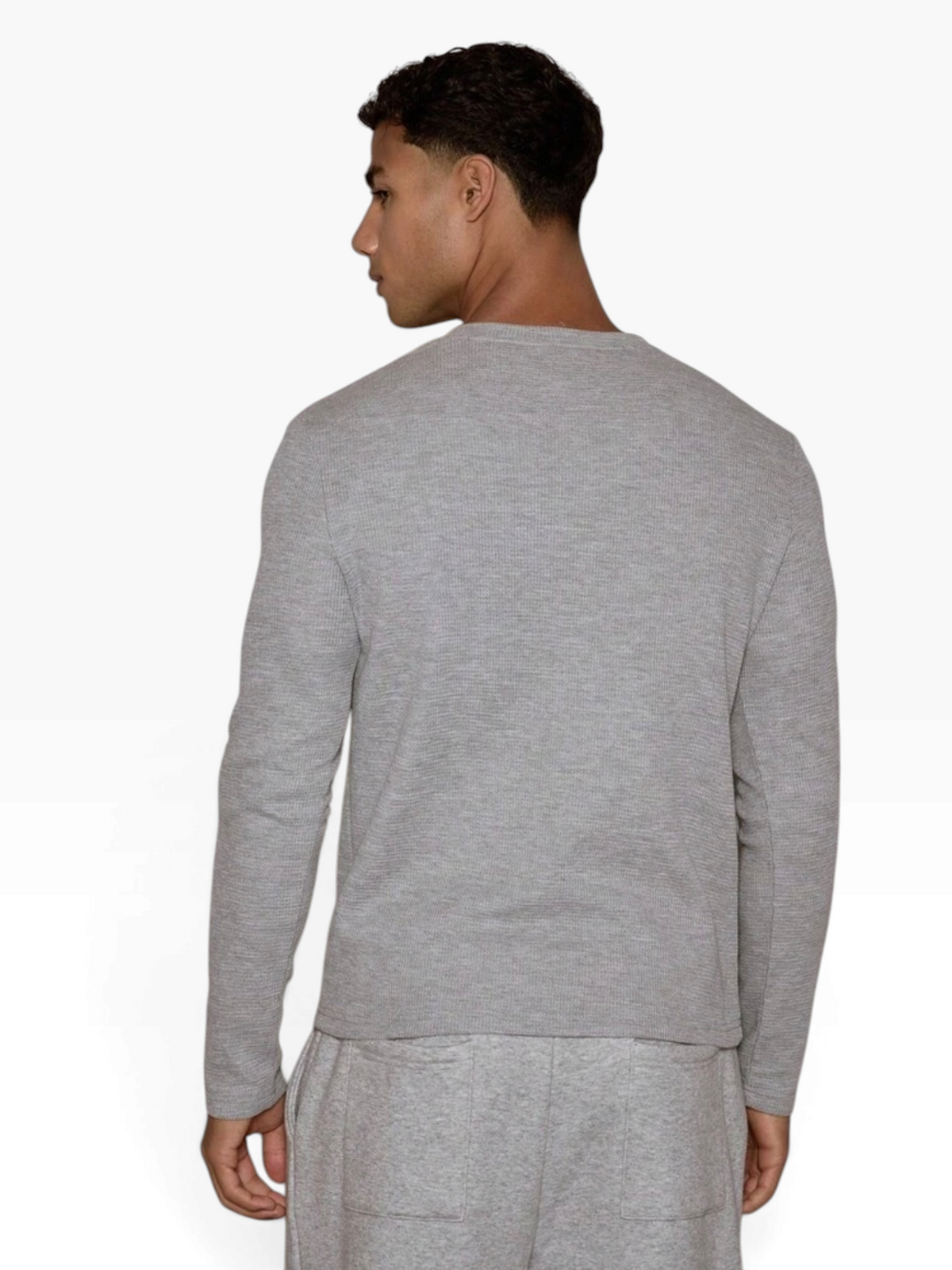 HENLEY RELAXED FIT - LIGHT GREY - 05