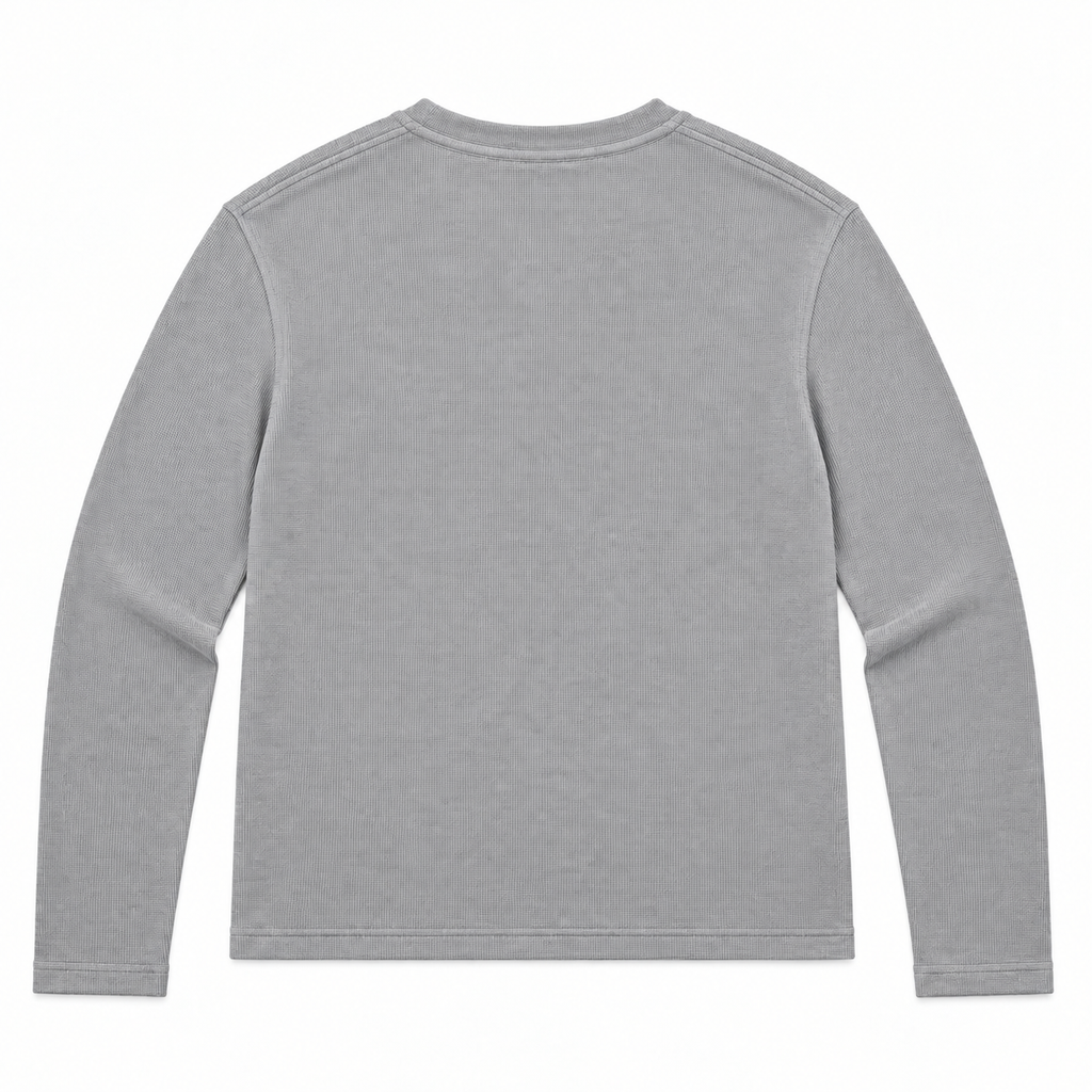 HENLEY RELAXED FIT - LIGHT GREY - 07