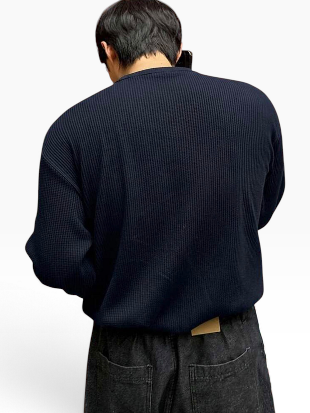 HENLEY RELAXED FIT - NAVY - 04
