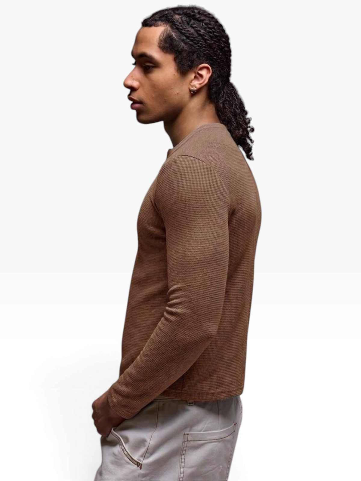 HENLEY RELAXED FIT - TOBACCO - 04