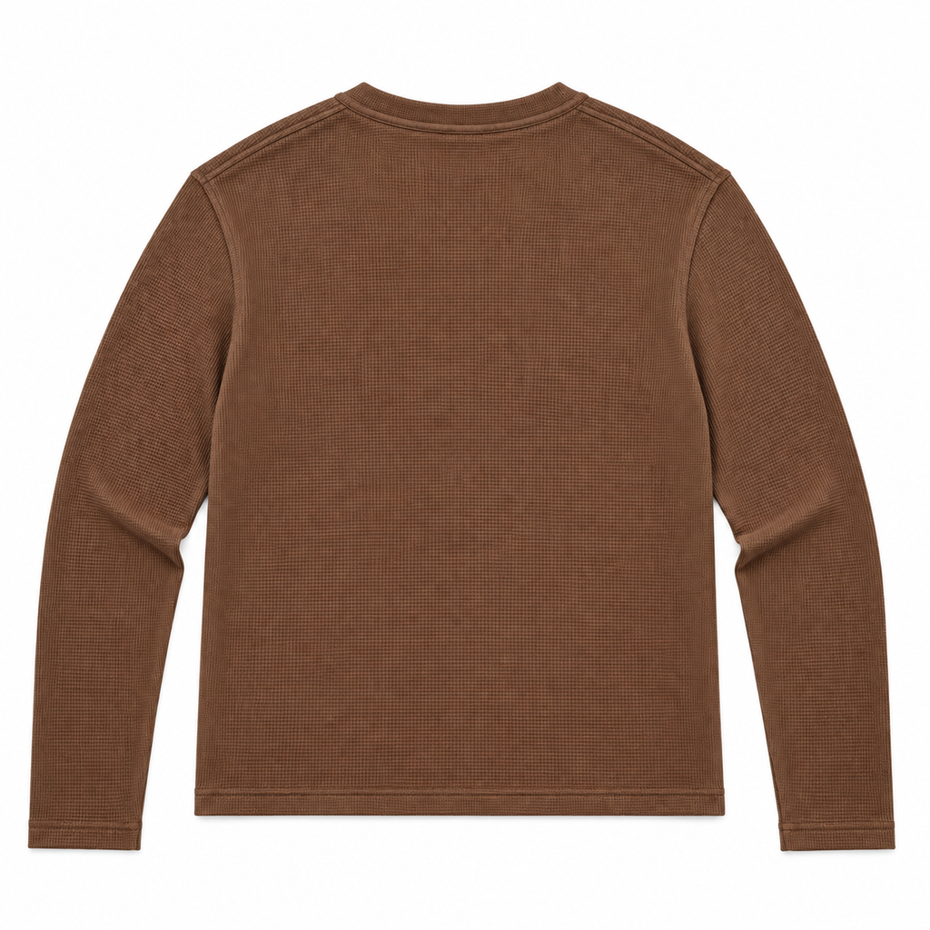 HENLEY RELAXED FIT - TOBACCO - 07
