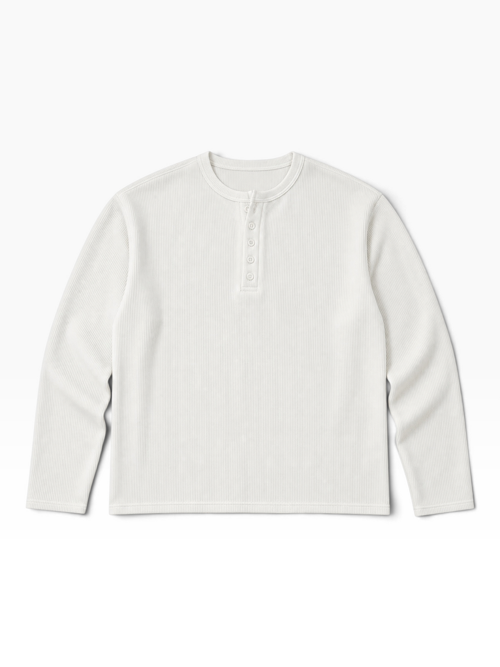 HENLEY RELAXED FIT - WHITE - 01