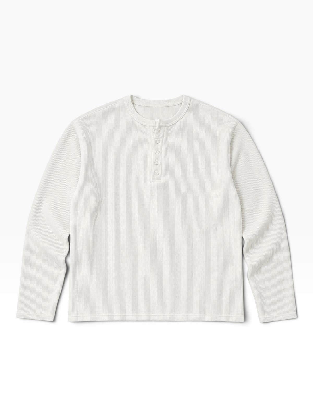 HENLEY RELAXED FIT - WHITE - 01