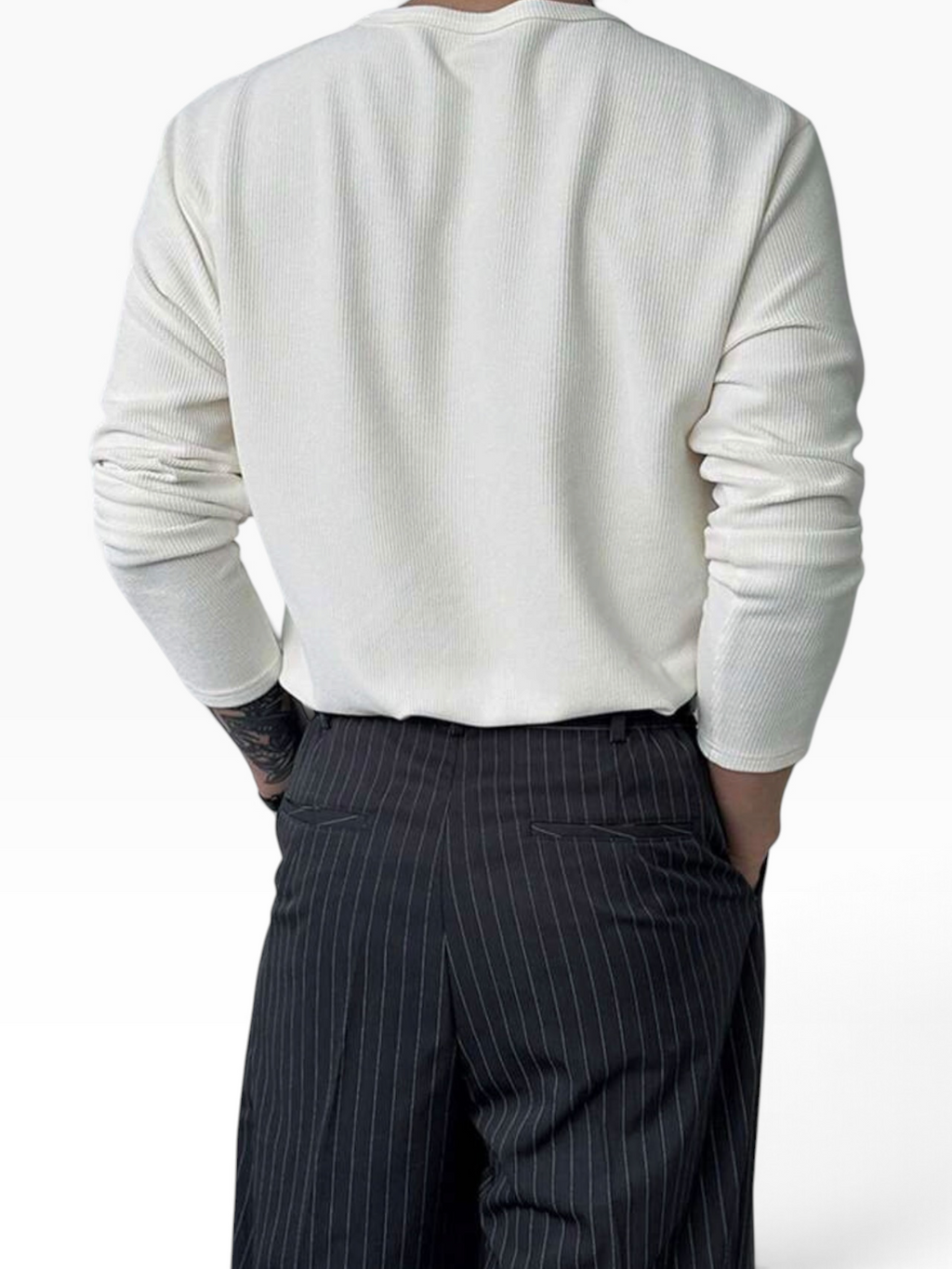 HENLEY RELAXED FIT - WHITE - 05