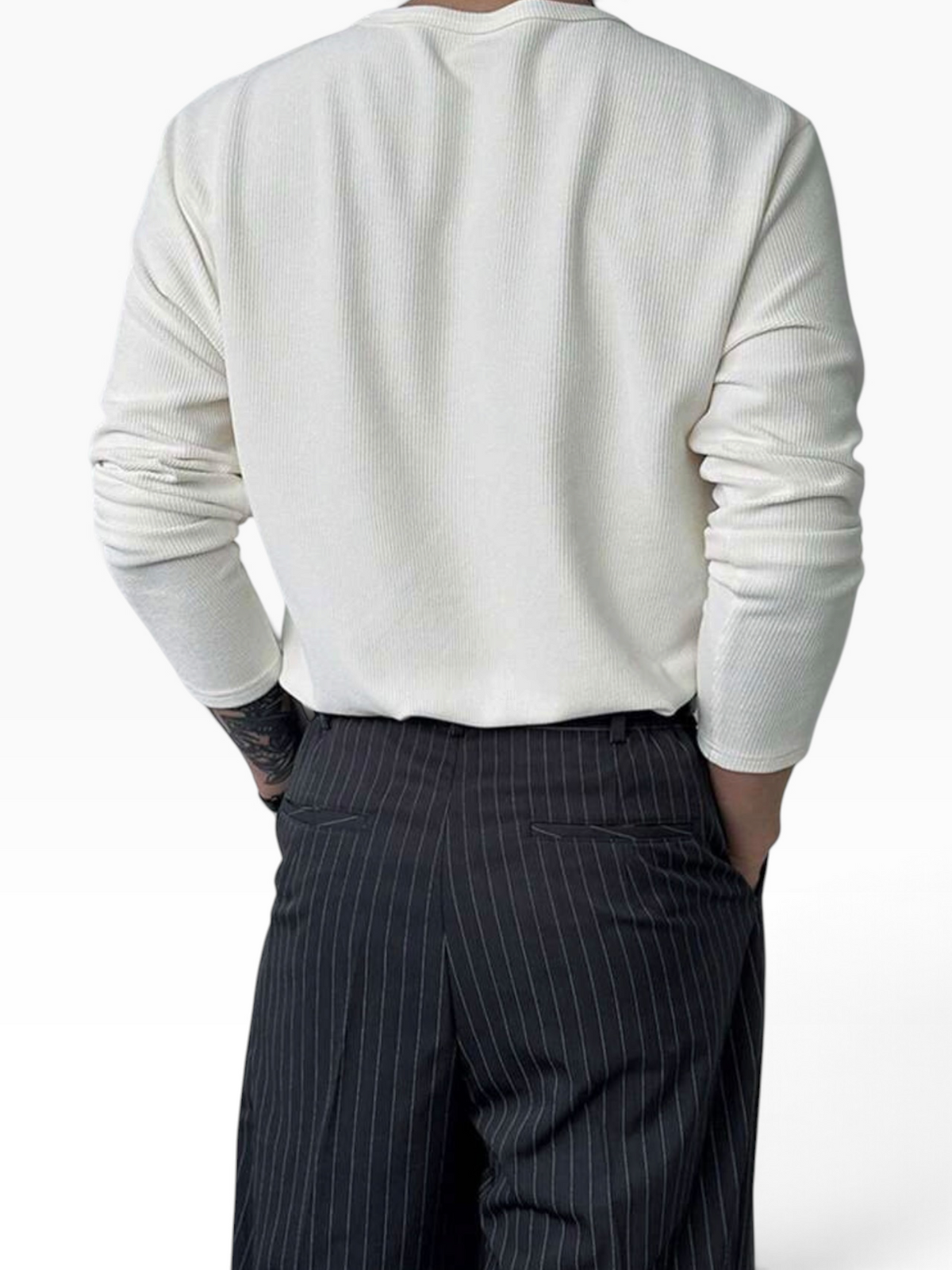 HENLEY RELAXED FIT - WHITE - 05